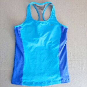 Nike Dri-Fit sports wear power back top women's size 1X blue, in-built bra